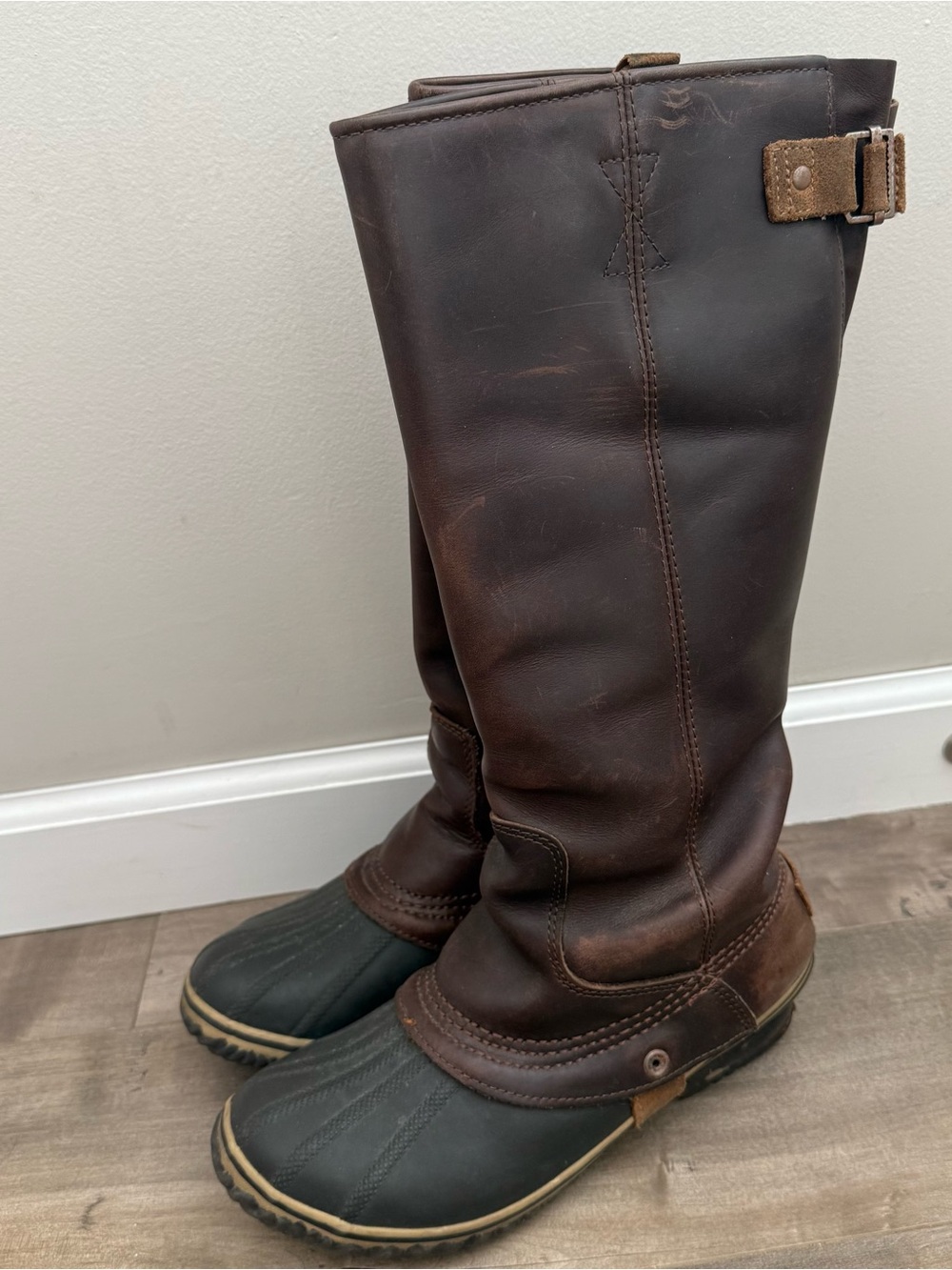 Sorel Slimpack Riding Boots Tall Brown Nutmeg Women 8.5 Outdoor Equestrian